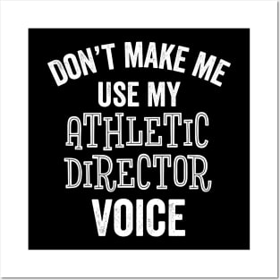 Funny Athletic Director Gift AD Sports School College Coach Posters and Art